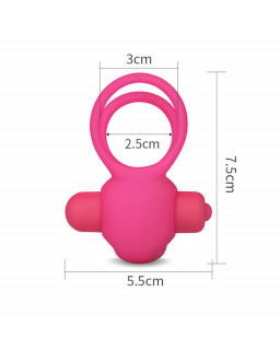 Anillo Vibrador Doble Power Clit Duo Rosa