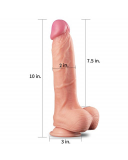 Dildo Nature 10 Dual Layer Natural