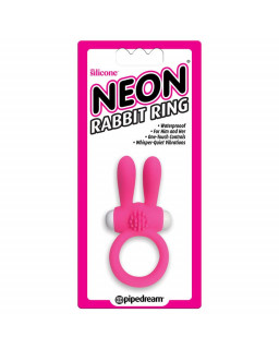 Neon Anillo Rabbit Color Rosa