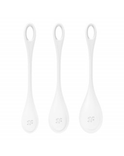 Set 3 Bolas Suelo Pelvico Yoni Power 1 Blanco