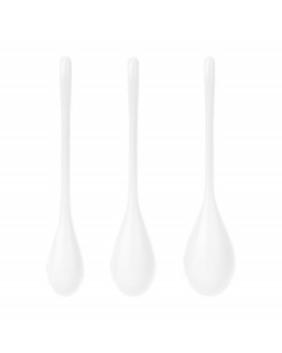 Set 3 Bolas Suelo Pelvico Yoni Power 1 Blanco