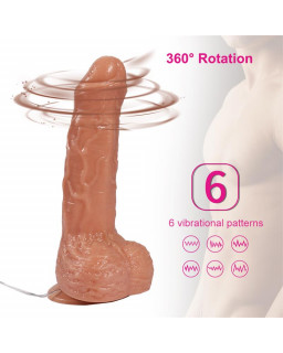 Vibrador y Rotador Realista Parkar 135 cm