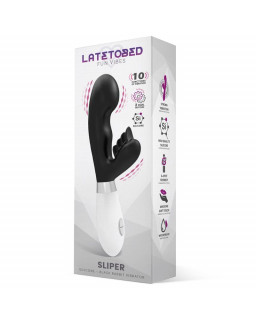 Sliper Vibrador Conejito Silicona Negro