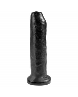 King Cock Dildo Realista con Glande Retractil Color Negro 7