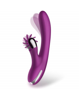 No Two Vibrador Movimiento Finger y Rueda Estimuladora