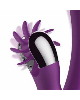 No Two Vibrador Movimiento Finger y Rueda Estimuladora